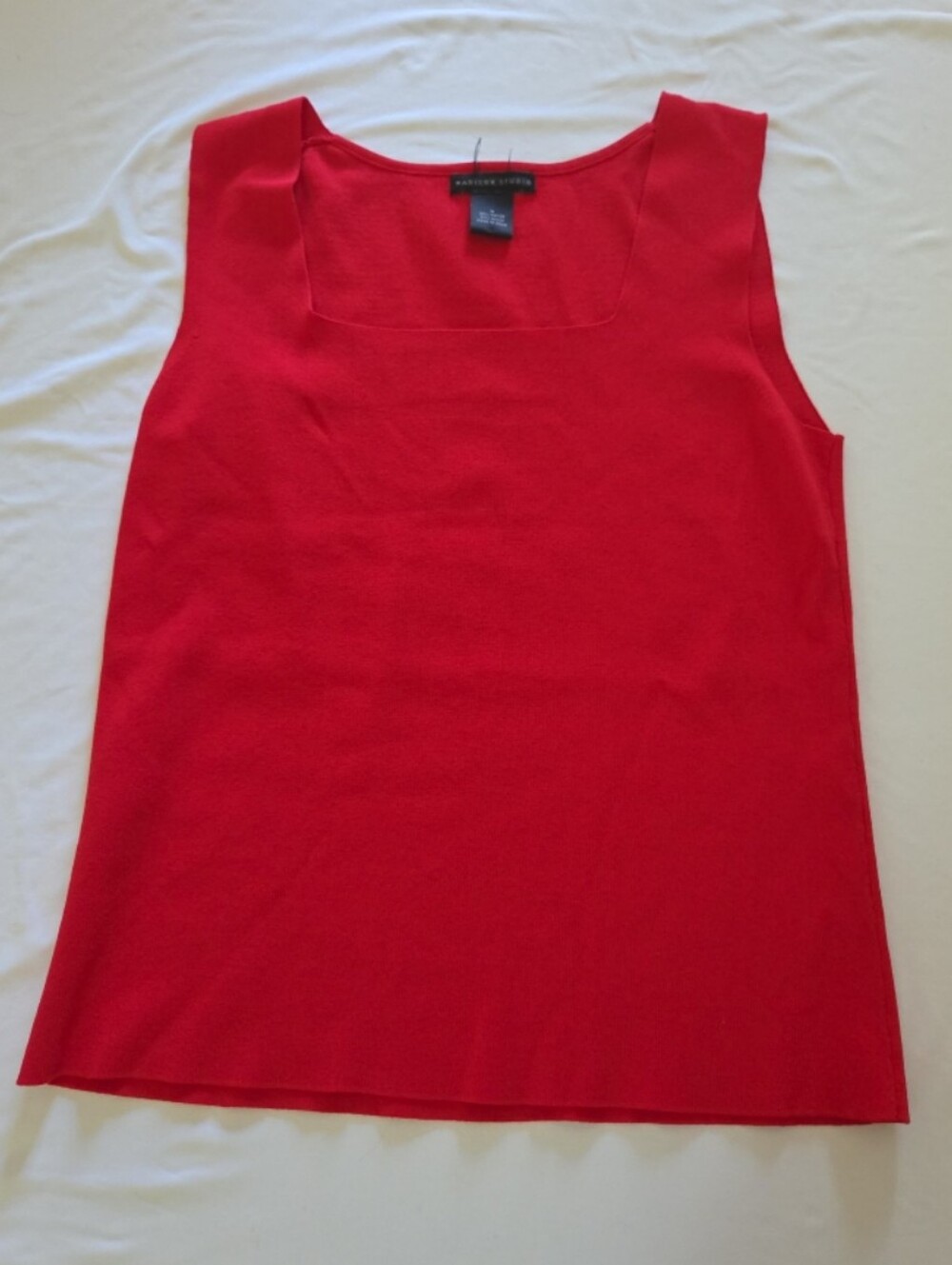 Madison studio Women's medium red shell top #AR1